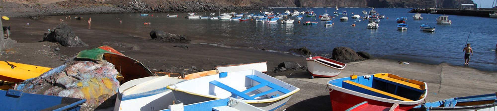 Der Hafen im Valle Gran Rey (Vueltas)