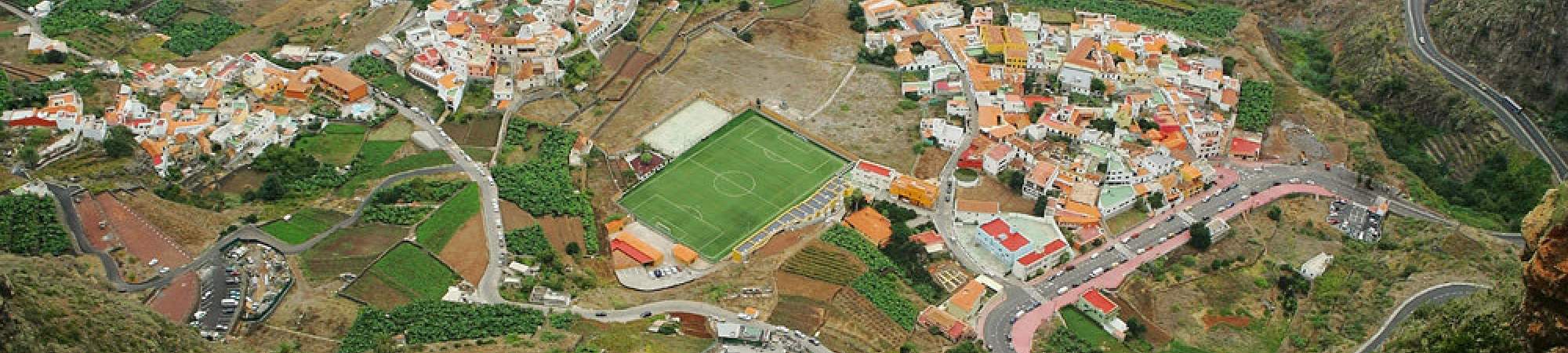 Agulo auf La Gomera von oben